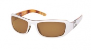 Costa Del Mar Santa Rosa Sunglasses White Tortoise Frame
