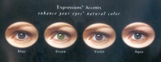 Expressions Accents Contact Lenses - Violet