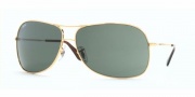 Ray-Ban RB 3267 Sunglasses - Square Aviator Sunglasses - (001/71) Arista w/Greygreen lenses (only 64 size avail)