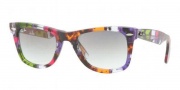 Ray-Ban RB 2140 (Original Wayfarer) Sunglasses - (969/39)Dark Red w/ Crystal Gold Mirror Lenses (50 size only)