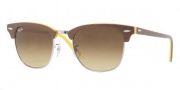 Ray-Ban RB3016 Sunglasses Clubmaster Sunglasses - 1069 Top Camo Green on Blue / Crystal Green