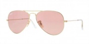 Ray-Ban 3025 Large Metal Sunglasses 55 size Sunglasses - 072/32 Gunmetal-Violet-Lilac / Crystal Gray Gradient