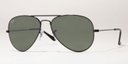 Ray-Ban RB3025 Sunglasses Large Metal 55 size Sunglasses - (W3235) Black/Crystal Green