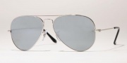 Ray-Ban RB3025 Sunglasses Large Metal 55 size Sunglasses - (W3237)Silver/Blue