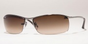 Ray-Ban RB3183 Sunglasses Top Bar  Sunglasses - 003/6I Silver/ Light Grey Gradient Silver Mirror lenses