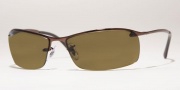 Ray-Ban RB3183 Sunglasses Top Bar  Sunglasses - 004/82 Gunmetal/ Polarized Grey Gradient Silver Mirror lenses