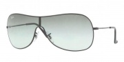 Ray-Ban RB3211 Sunglasses Side Street Shield Sunglasses - 004/71 Gunmetal/ Grey Green APX Lenses