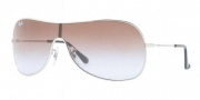 Ray-Ban RB3211 Sunglasses Side Street Shield Sunglasses - 004/8F Gunmetal/Blue-Gray Gradient Lenses