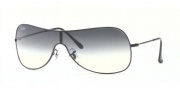 Ray-Ban RB3211 Sunglasses Side Street Shield Sunglasses - 004/6G Gunmetal/GrayS Silver Mirror