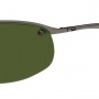 Ray-Ban RB3179 Sunglasses Top Bar Polarized  Sunglasses - 004/9A Gunmetal/Grey-Green Polarized  lenses