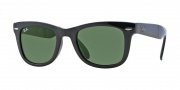 Ray-Ban 4105 (Folding Wayfarer) Sunglasses Sunglasses - (710) Light Havana/Crystal Brown