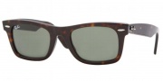 Ray-Ban RB2151 Sunglasses Wayfarer Square Sunglasses - (902) Tortoise / Crystal Green