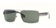 Versace VE2041 Sunglasses - 1001/71 Gunmetal/Grey Green Lenses