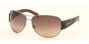 Prada PR 52GS Sunglasses Sunglasses - Shiny Gunmetal/Brown Gradient (5AV6S1)