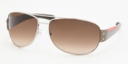 Prada PS 52GS Sunglasses - Silver/Brown Gradient (1BC6S1))