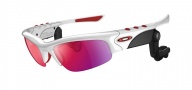 Oakley O Rokr Pro Sunglasses - (001-0019) Polished White/Positive Red Iridium