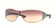 Ray-Ban RB 3268 Sunglasses Shield Sunglasses - (041-13) Gunmetal Stiped/Brown Gradient