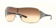 Ray-Ban RB3321 Sunglasses Shield Sunglasses - (041-13) Gunmetal Stiped/Brown Gradient