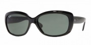Ray-Ban RB4101 Sunglasses Jackie Ohh Sunglasses - (601) Black/Crystal Green