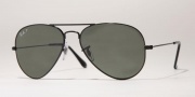 Ray-Ban RB3025 Sunglasses Large Metal 58 Size Sunglasses - 002/58 Black / Crsytal Green Polarized