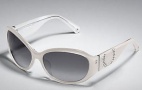 Coach Alberta S845  Sunglasses - 110 White / Gray Gradient
