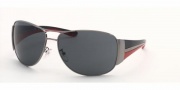 Prada PR 75GS Sunglasses - 5AV1A1 Shiny Gunmetal / Gray