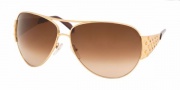 Prada PR 65IS Sunglasses - 5AK6S1 Shiny Gold/Brown Gradient