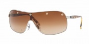 Ray-Ban Junior RJ 9520SB Sunglasses - 212/13 Shiny Silver/Brown Gradient