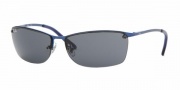 Ray-Ban Junior RJ 9519S Sunglasses - 204/87 Light Shiny Blue/Gray