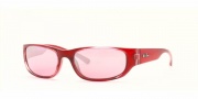 Ray-Ban Junior RJ 9034S Sunglasses - 143/58 Red Top/Metallized Inside Gradient Pink Mirror Silver