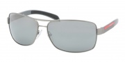 Prada Sport 54IS Sunglasses Sunglasses - 7CQ7W1 Gunmetal Demi Shiny / Silver Mirror