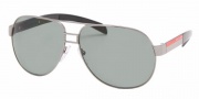 Prada PS 57HS Sunglasses - 5AV5Z1 Gunmetal/Polarized Gray