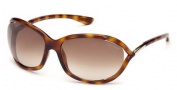 Tom Ford 0008 Jennifer Sunglasses Sunglasses - 52F Dark Havana / Gradient Brown