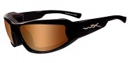 Wiley X Jake Sunglasses - (CCJAK07) Bronze Flash/Gloss Black