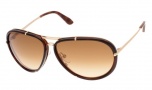 Tom Ford 0109 Cyrille  Sunglasses - 28F Shiny rose gold / Tortoise -  Brown gradient lens