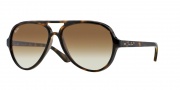Ray-Ban RB4125 Sunglasses CATS 5000  Sunglasses - 710/51 Light Havana/Crystal Brown Gradient