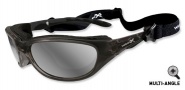 Wiley X Airrage Polarized Sunglasses - (697)Polarized Silver/Crystal Metallic