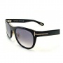 Tom Ford 0045 Jack sunglasses Sunglasses - B5 Black - Rose Gold Plaque / Smoke Gradient Lens