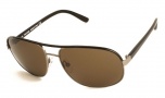 Tom ford 0111 - Pierre  Sunglasses - 08J Shiny gunmetal / Black - Brown lens