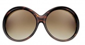 Tom Ford 0094 Alessandra sunglasses Sunglasses - 182 Shiny Dark Havana / Gradient Brown lens