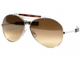 DSquared2 DQ0001/S Sunglasses - (16F)Shiny Pallidium/Brown Gradient