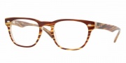 Ray-Ban 5165 Eyeglasses - 2328 Brown Strip on Brown Opaline