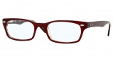 Ray-Ban RX 5150 Eyeglasses Eyeglasses - 2023 Red/Transparent Avana