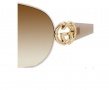 Gucci 2834/S Sunglasses - 01ZS Lacquer Ivory Truffle (IS brown gray gradient lens)