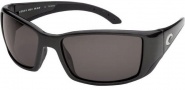Costa Del Mar Blackfin - Matte Black Frame Sunglasses - Dark Gray / 400G
