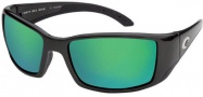 Costa Del Mar Blackfin - Matte Black Frame Sunglasses - Green Mirror / 580G