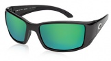 Costa Del Mar Blackfin - Matte Black Frame Sunglasses - Green Mirror Glass/COSTA 580