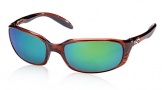 Costa Del Mar Brine - Shiny Tortoise Frame Sunglasses - Green Mirror Glass/COSTA 400