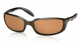 Costa Del Mar Brine - Gunmetal Frame Sunglasses - Amber CR 39/COSTA 400