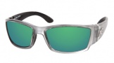 Costa Del Mar Corbina Sunglasses Silver Frame Sunglasses - Vermillion Glass/COSTA 400